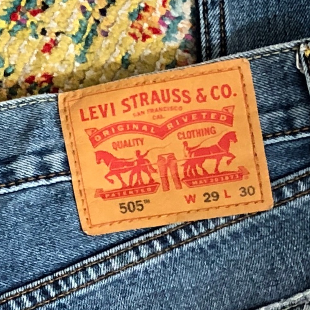 Levi’s 505 Classic Original Fit Jeans - 29 Waist 30 Length - Picture 3 of 4